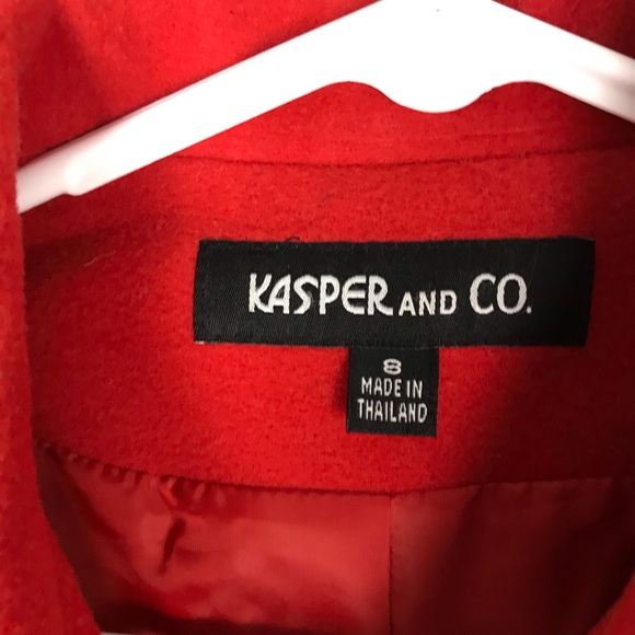 Kasper CO Wool blend blazer jacket burnt orange - Picture 4 of 8